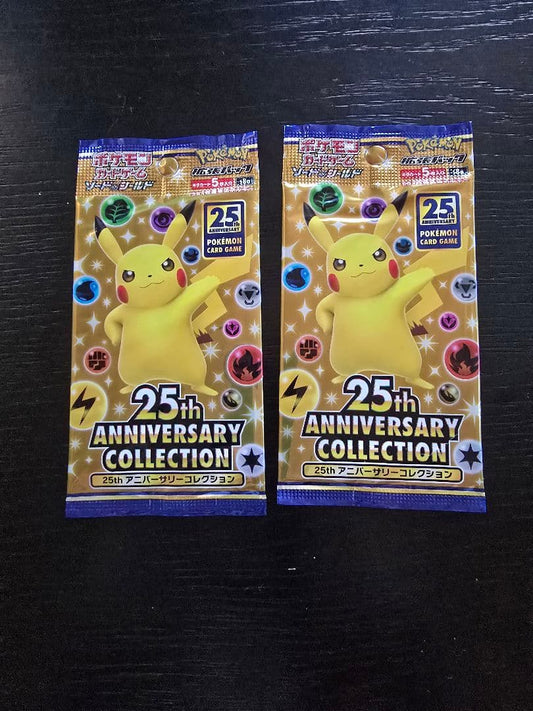 Pokemon 25th Anniversary Collection 2 Pack Pack — Japanese