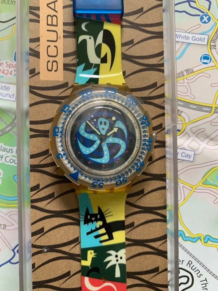swatch SDJ102 Analog Men's — Japanese