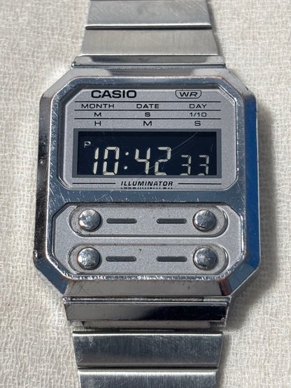 CASIO A100WE Digital Men's Watch — Japanese