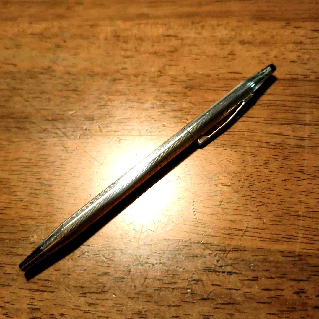 American made sterling silver Cross Classic Century ballpoint pen with 925 stamp and included ink