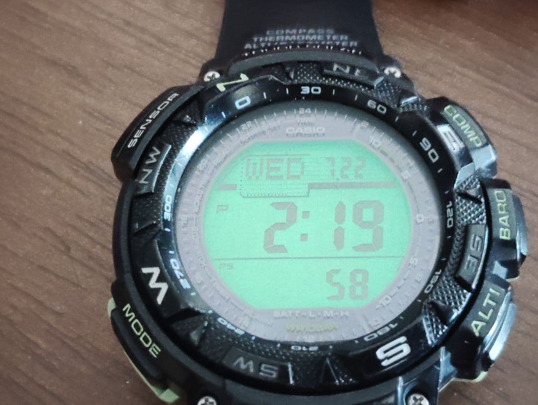 CASIO PRG-240 Solar Men's Watch — Japanese