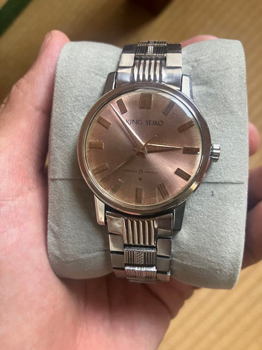 SEIKO King Seiko First SS SD Dial Manual Men's Watch — Japanese