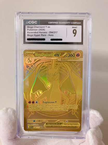 CGC9 Mint Pokemon Mega Charizard MUR — 294/217 — Japanese