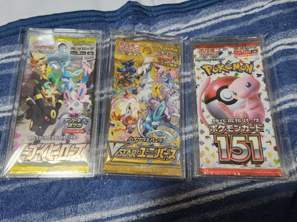 Pokemon Pokémon Card Unopened Pack 3 Types Set Pack — Japanese