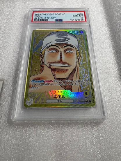 PSA 10 One Piece Enel L — OP05-098 — Japanese