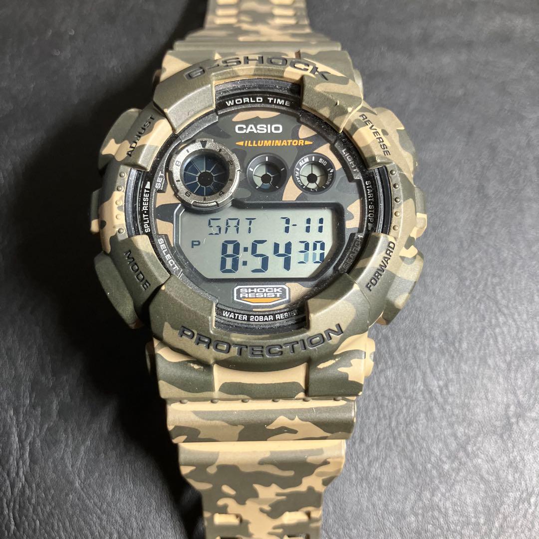 CASIO G-SHOCK カモフラージュ Digital Men's Watch — Japanese