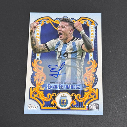 Topps Enzo Fernandez Autographed Card — Japanese