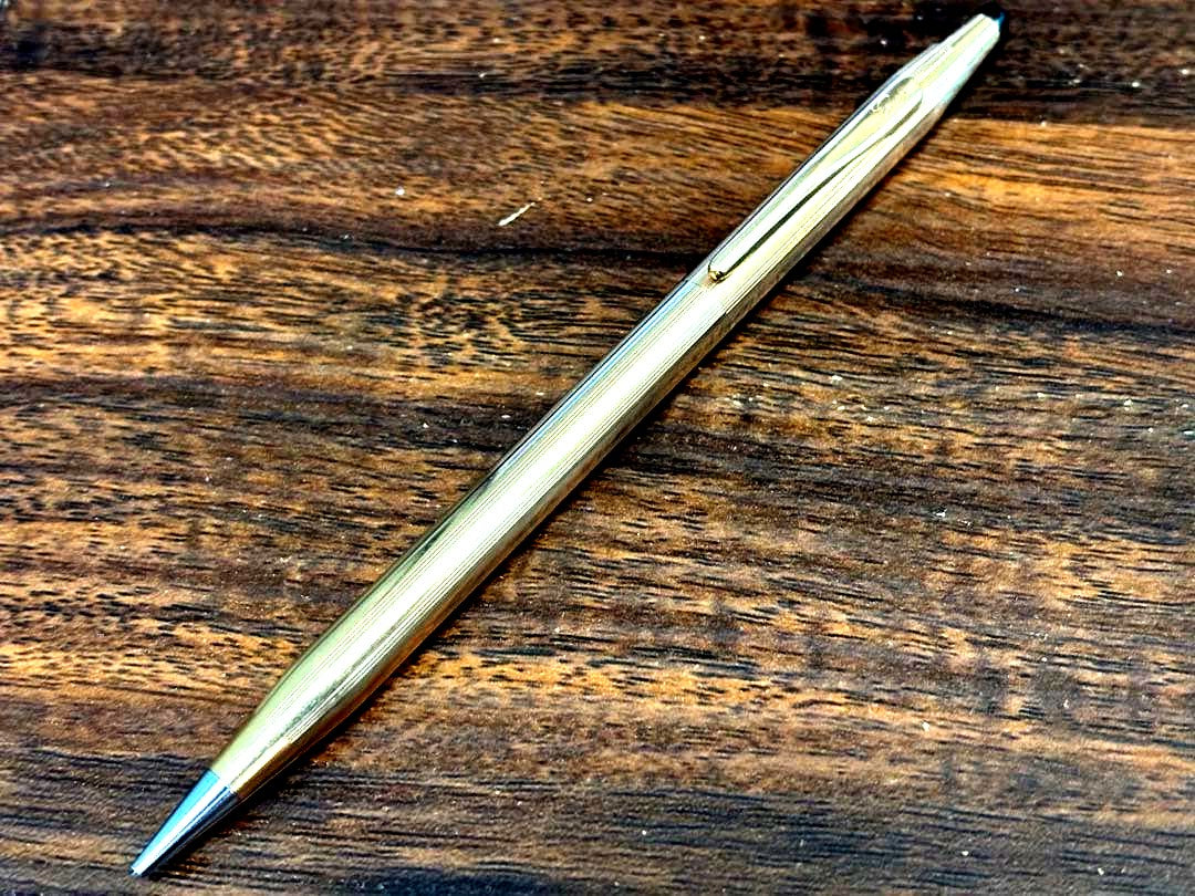Cross Classic Century 0.9mm mechanical pencil with 14K gold plate and vintage script logo