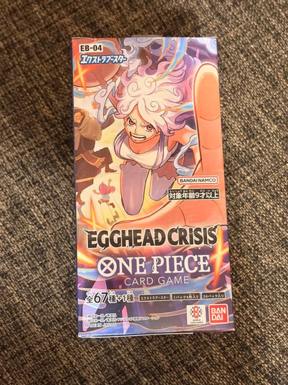 One Piece Tape Cut Unopened One Piece Card Egghead Crisis 1BOX Box — Japanese