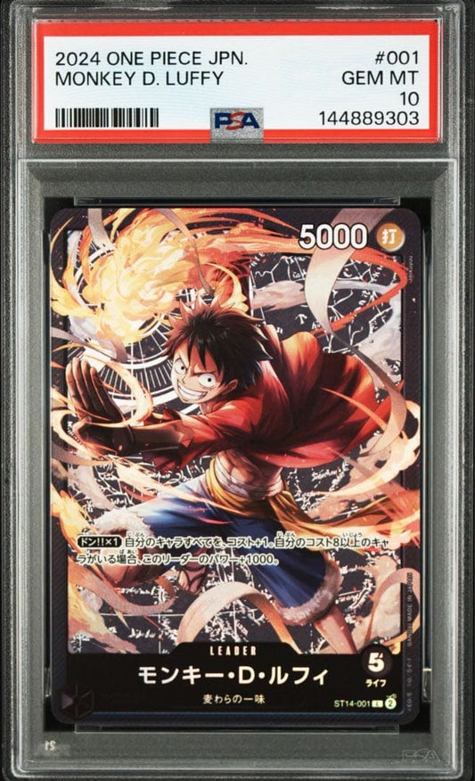 PSA 10 One Piece Luffy L — Japanese