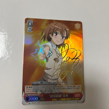 Weiss Schwarz Rare Weiss Schwarz Railgun Mikoto SP Signature — Japanese