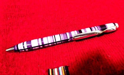 Cross Paul Smith Stripe ballpoint pen with unique twist-style clip, discontinued Japan import model