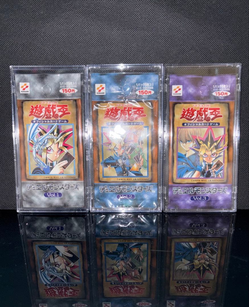 Yu-Gi-Oh Yu-Gi-Oh! Vol. 1 Initial First Edition Vol. 2 Vol. 3 Unopened Discontinued Set Pack — Japanese
