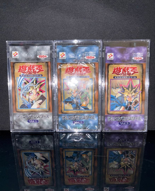 Yu-Gi-Oh Yu-Gi-Oh! Vol. 1 Initial First Edition Vol. 2 Vol. 3 Unopened Discontinued Set Pack — Japanese