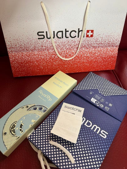 swatch Royal Pop BLAUE ACHT Manual Men's — Japanese