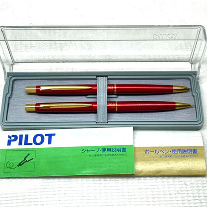 Discontinued Retro PILOT Lady ballpoint pen and mechanical pencil set with case and instruction manual