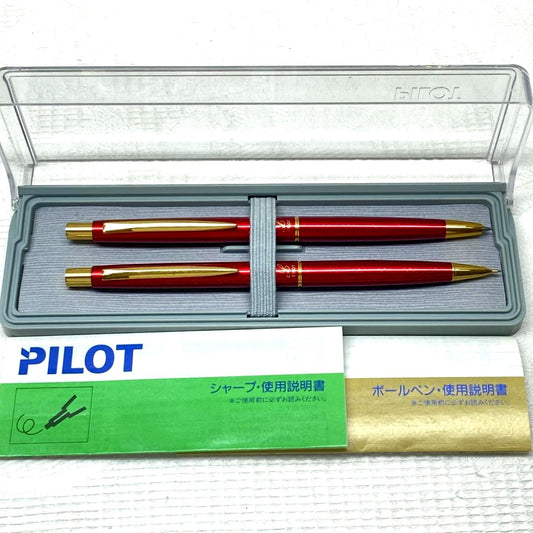 Discontinued Retro PILOT Lady ballpoint pen and mechanical pencil set with case and instruction manual