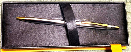 Cross Classic Century Medalist Ballpoint Pen with sleek silver finish and slim design