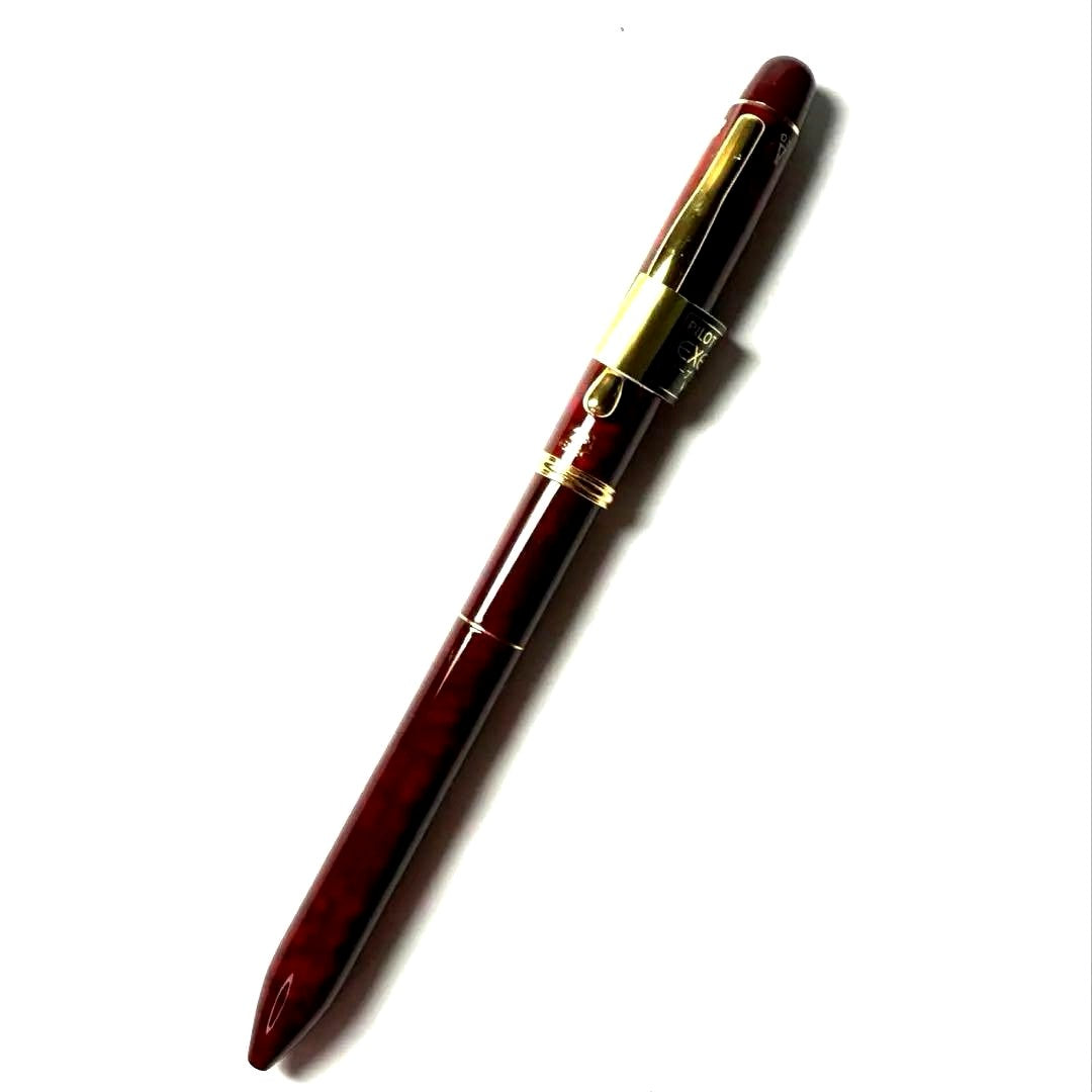 PILOT 2+1 EXECT pen set in black and red marble color, unused condition