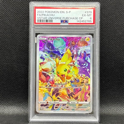 PSA 6 Pokemon Pikachu — 379/S-P — Japanese