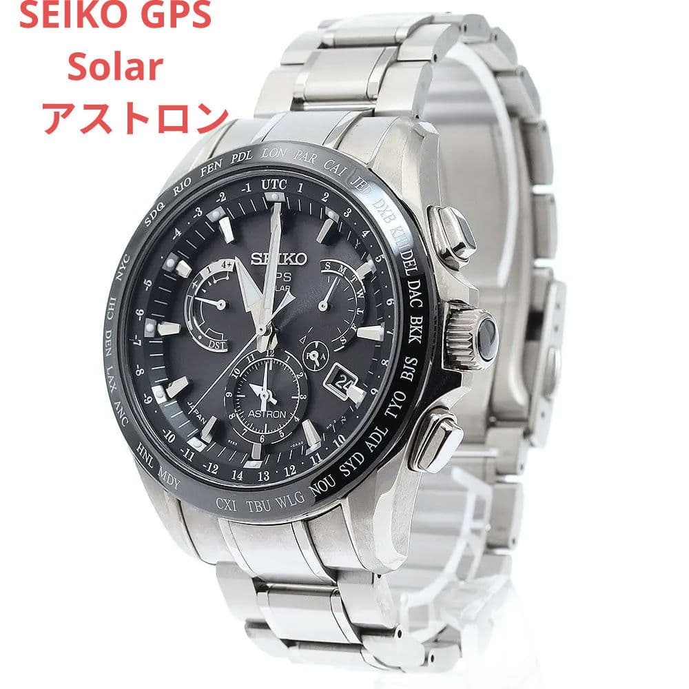 SEIKO GPS Solar Astron Men's Watch — Japanese