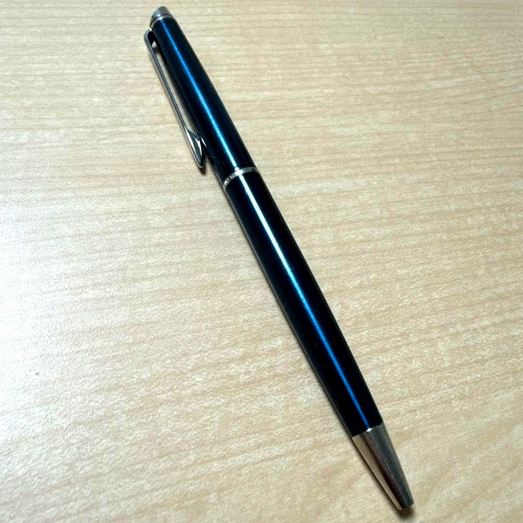 Waterman ballpoint pen with green and blue glossy finish shown on white background