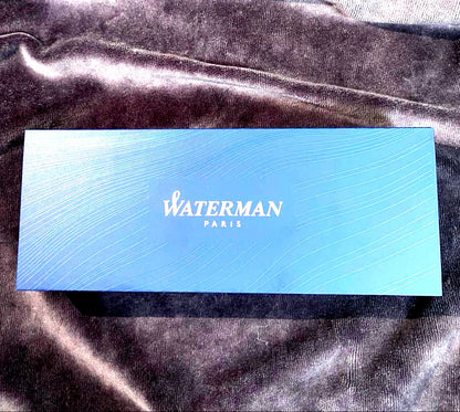 WATERMAN PARIS ballpoint pen with silver metal body shown on a white background
