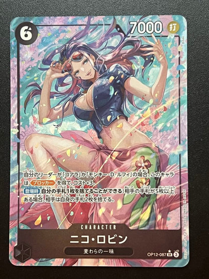 One Piece Nico Robin SR — Bond of Master and Disciple OP12-087 — Japanese