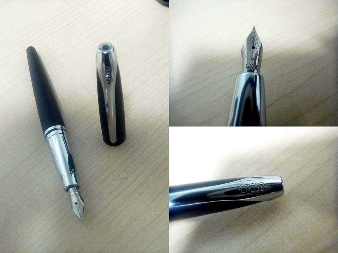 Used Crosser Fountain Pen Vasourt M Cross with medium nib and no accessories shown