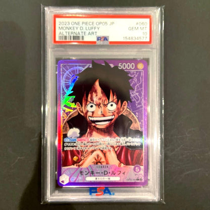 PSA 10 One Piece Luffy L — Japanese