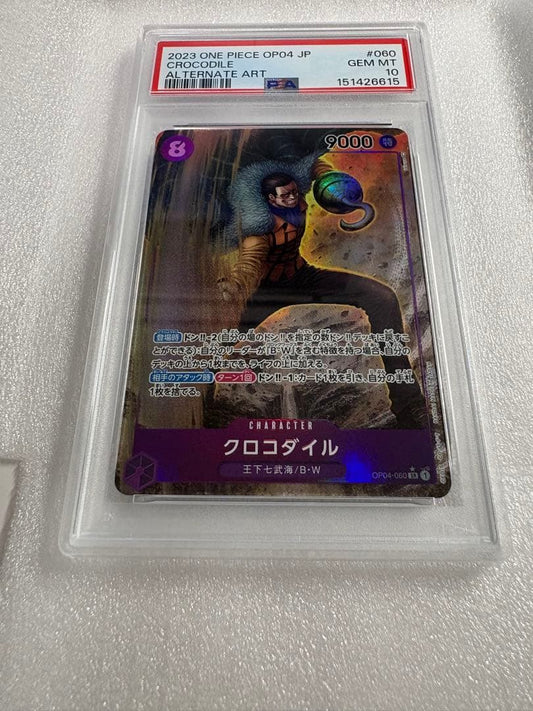 PSA 10 One Piece Crocodile — OP04-060 — Japanese