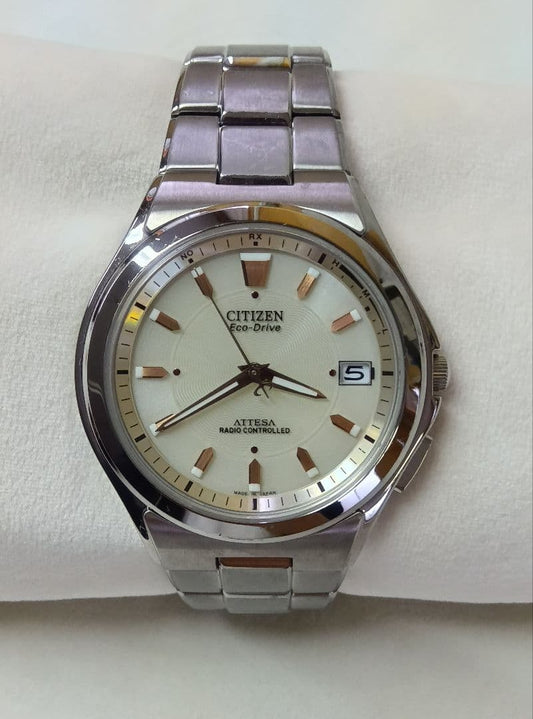 Citizen ATTESA Eco-Drive Radio-Duratect Solar Men's Watch — Japanese