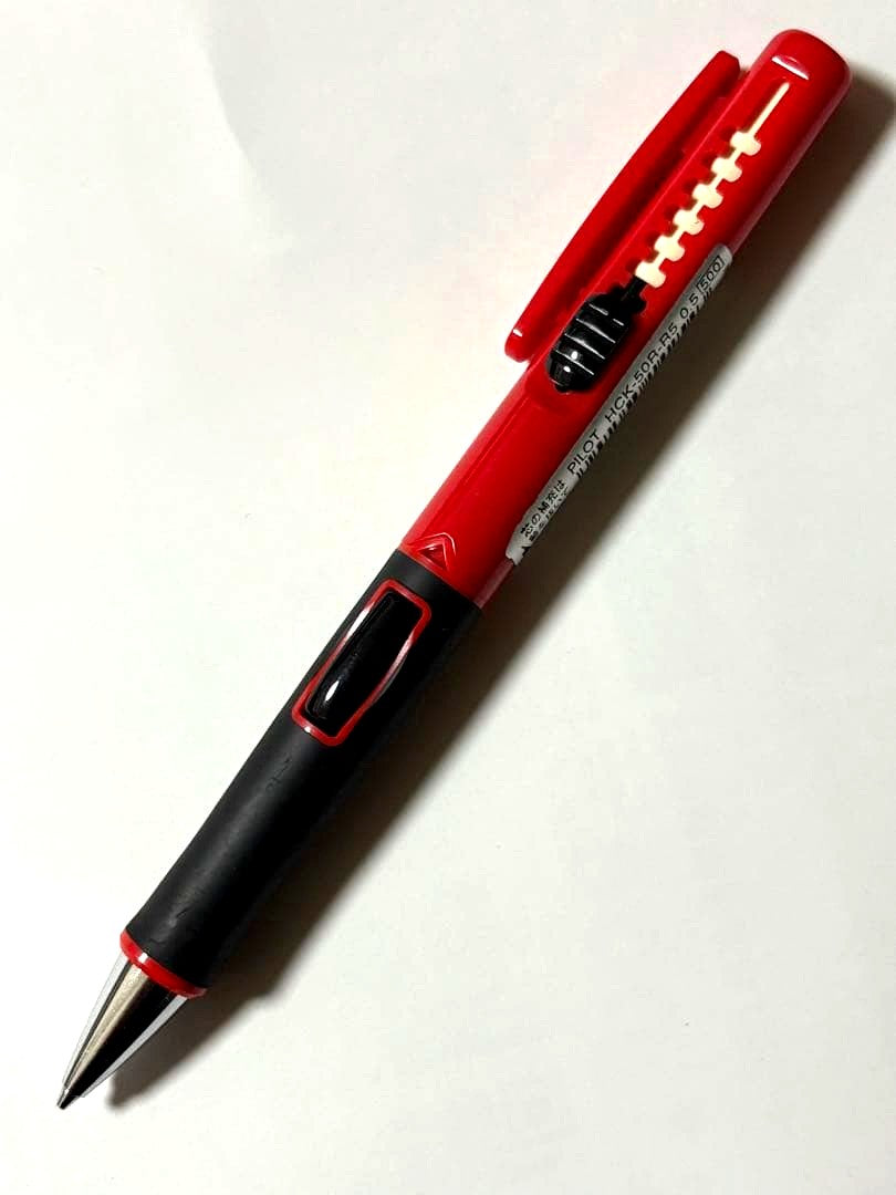 Red Retro PILOT Side-Click 0.5mm mechanical pencil made of plastic