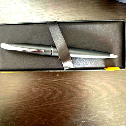 Cross Black ballpoint pen presented with its black box in excellent condition