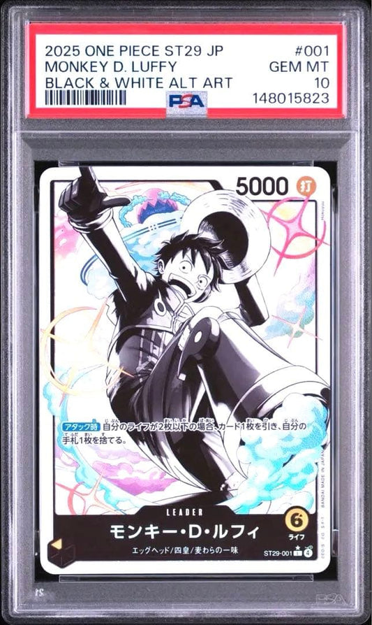 PSA 10 One Piece Monkey D. Luffy L — Japanese