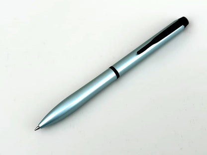 Pilot Aterlink oil-based ballpoint pen in Black Ice Silver with 0.7 mm tip and rotating push mechanism