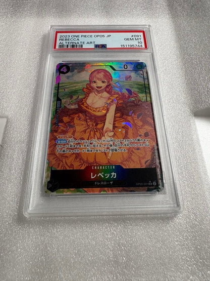 PSA 10 One Piece Rebecca — OP05-091 — Japanese