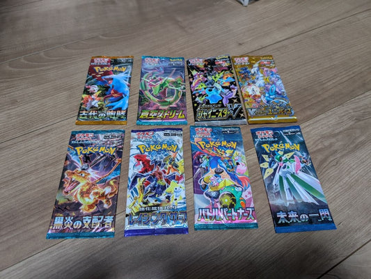 Pokemon New Sealed 8 Types Pokémon Card Game Unopened Pack Pack — Japanese