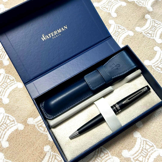 Waterman Expert Essential Matte Black CT unused ballpoint pen with box and accessories