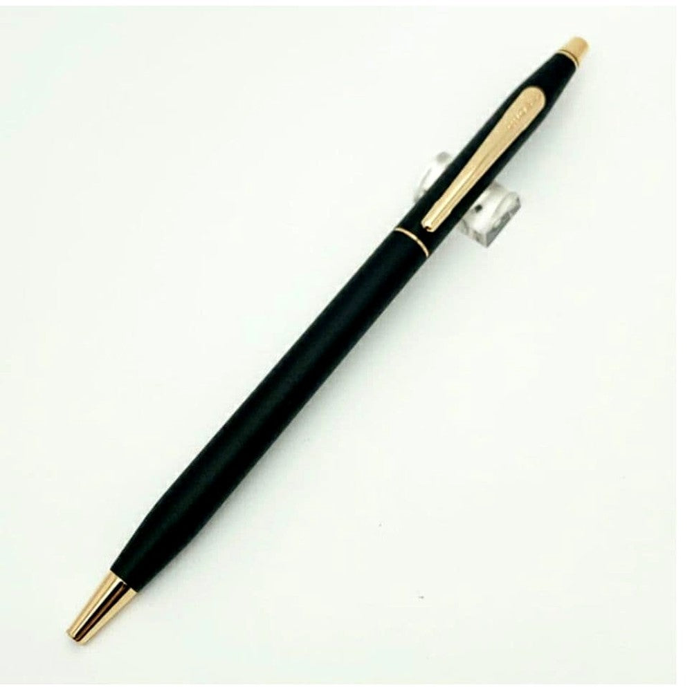 Cross Classic Century Ballpoint Pen black body with gold clip and gold tip, Japan import