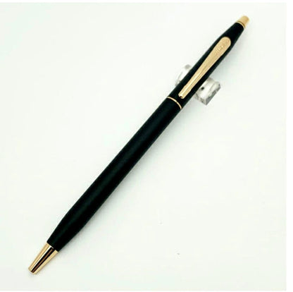Cross Classic Century Ballpoint Pen black body with gold clip and gold tip, Japan import