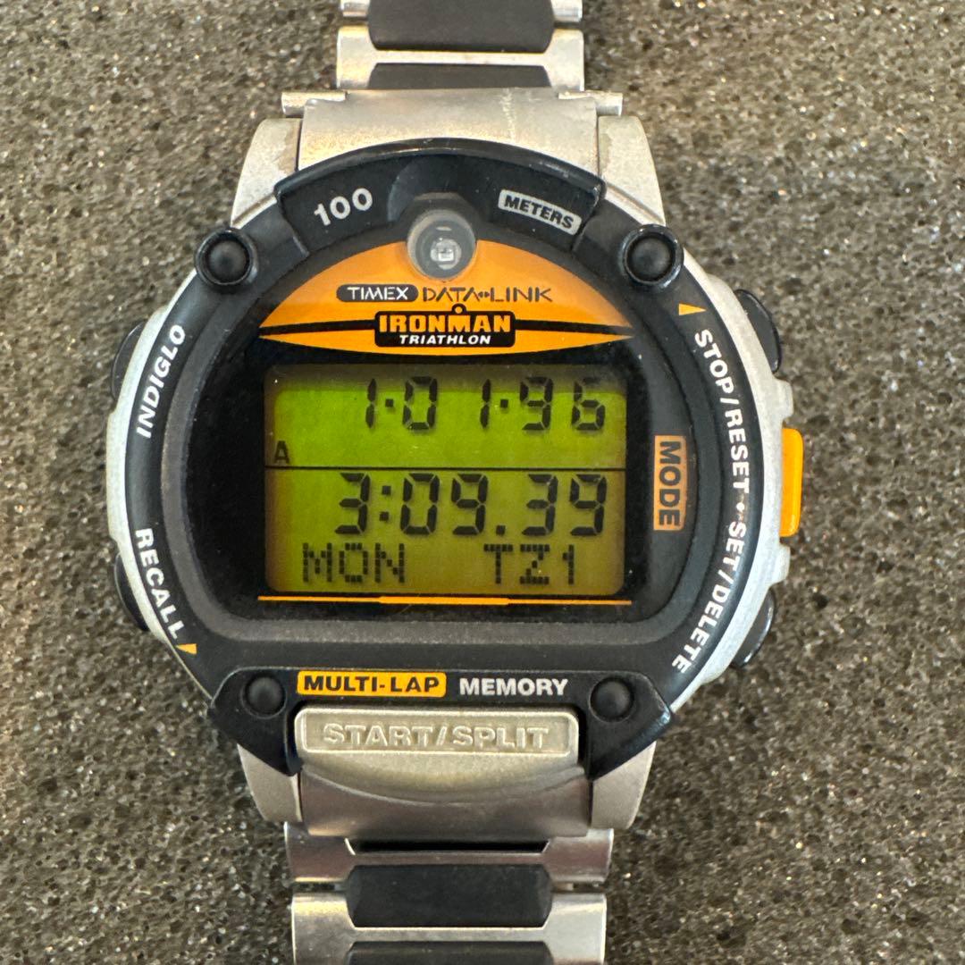TIMEX Data-Link Ironman Triathlon Digital Men's Watch — Japanese