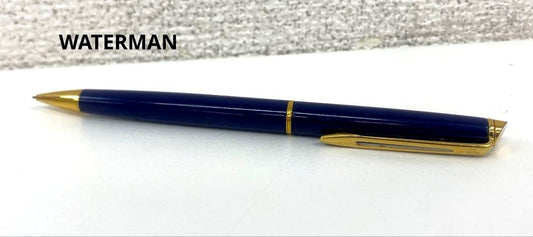 WATERMAN navy mechanical pencil with gold metal accents model KD 1234.01.5678 in used condition