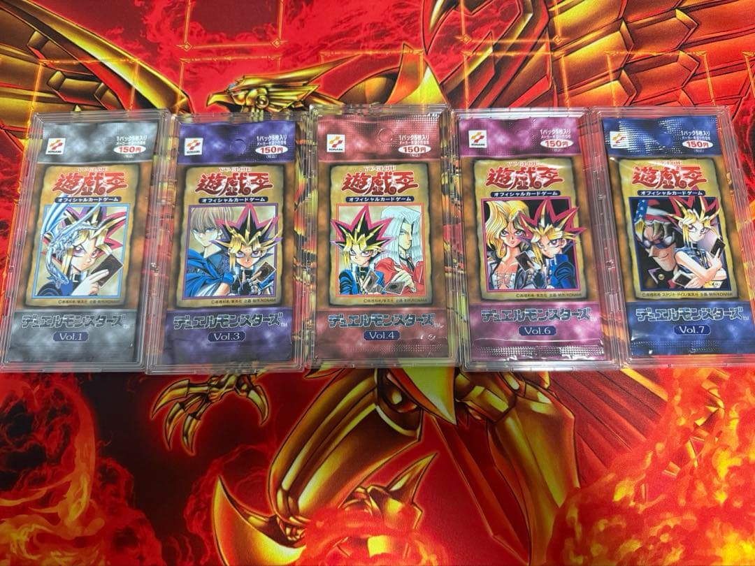 Yu-Gi-Oh Yu-Gi-Oh! Early Vol.1-Vol.7 Unopened 5 Pack Set Discontinued Pack — Japanese