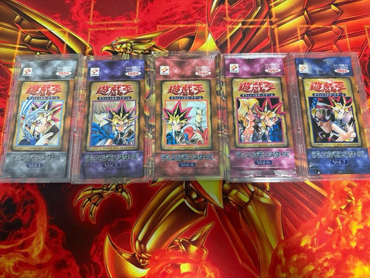 Yu-Gi-Oh Yu-Gi-Oh! Early Vol.1-Vol.7 Unopened 5 Pack Set Discontinued Pack — Japanese