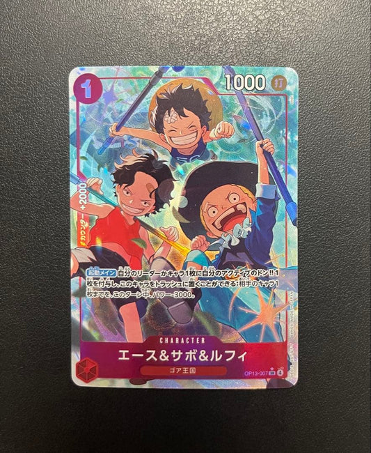 One Piece Luffy SR — Inheritance of the Will OP13-007 — Japanese