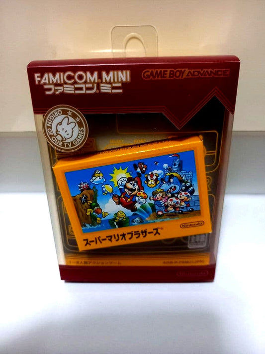 Famicom Mini 01 Super Mario Brothers game cartridge for Game Boy Advance in original packaging