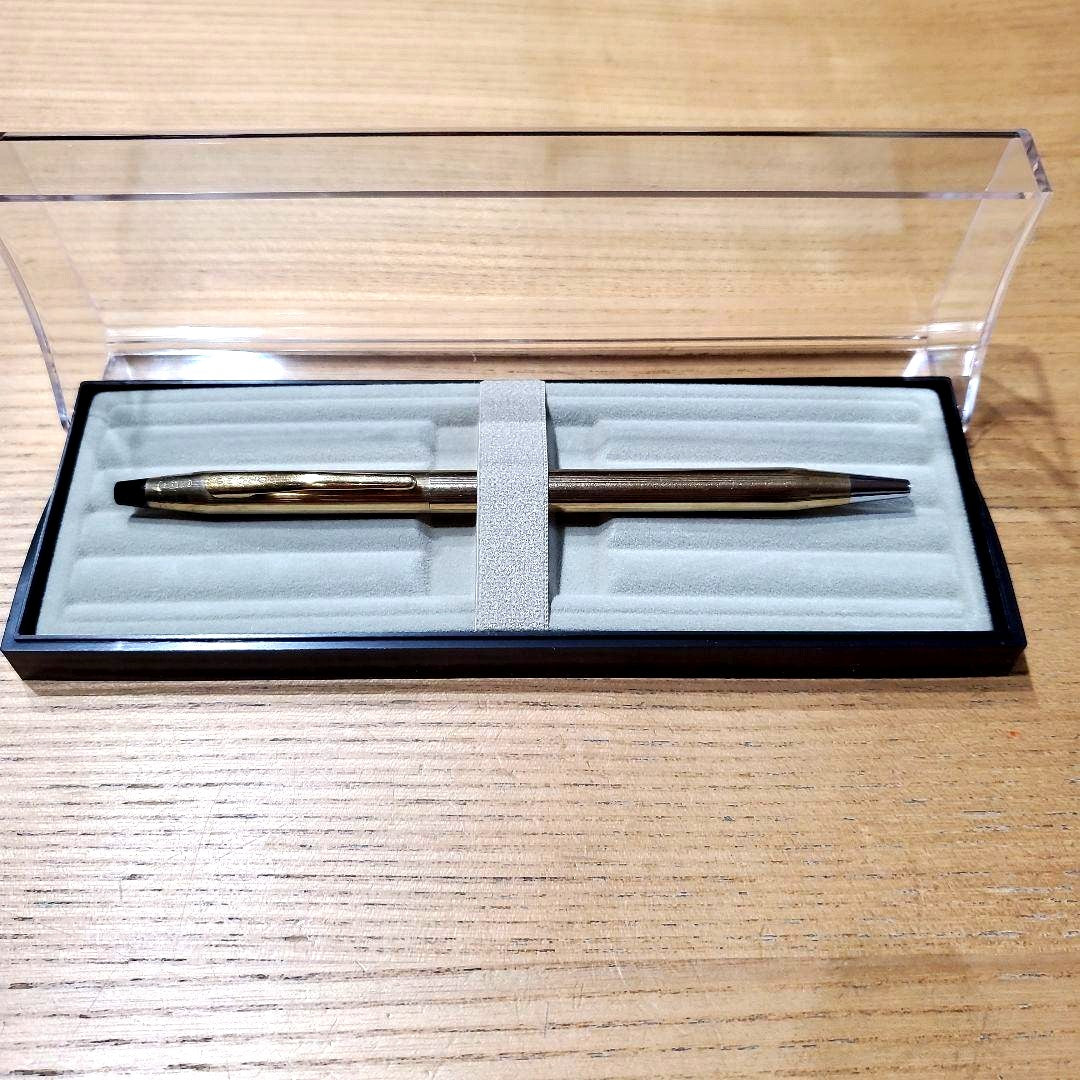 CROSS Classic Century gold-plated ballpoint pen body only with slim pencil-like design, Japan import