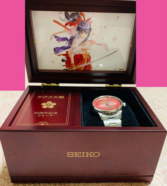 SEIKO Sakura Taisen 25th Anniversary Model Quartz Men's Watch — Japanese