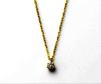 Agat 18K gold diamond necklace with 0.05CT stones and adjustable 40 cm chain